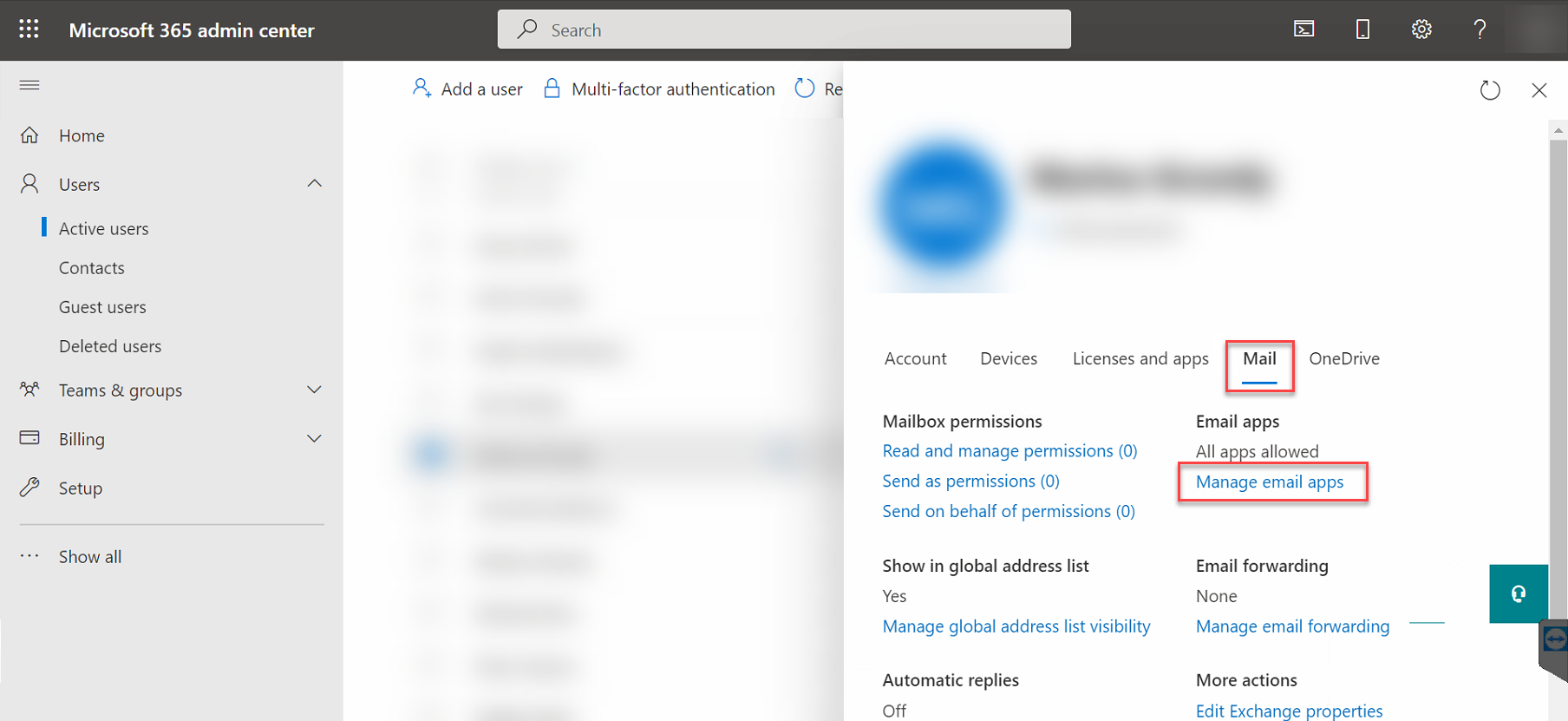 Maintain email accounts